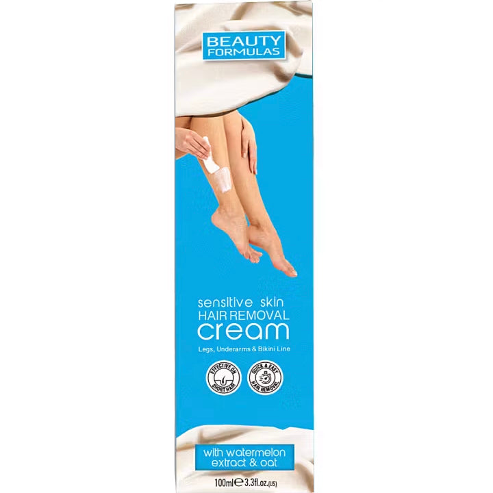 Beauty Formulas Sensitive Skin Hair Removal Cream 3.5 oz / 100 ml