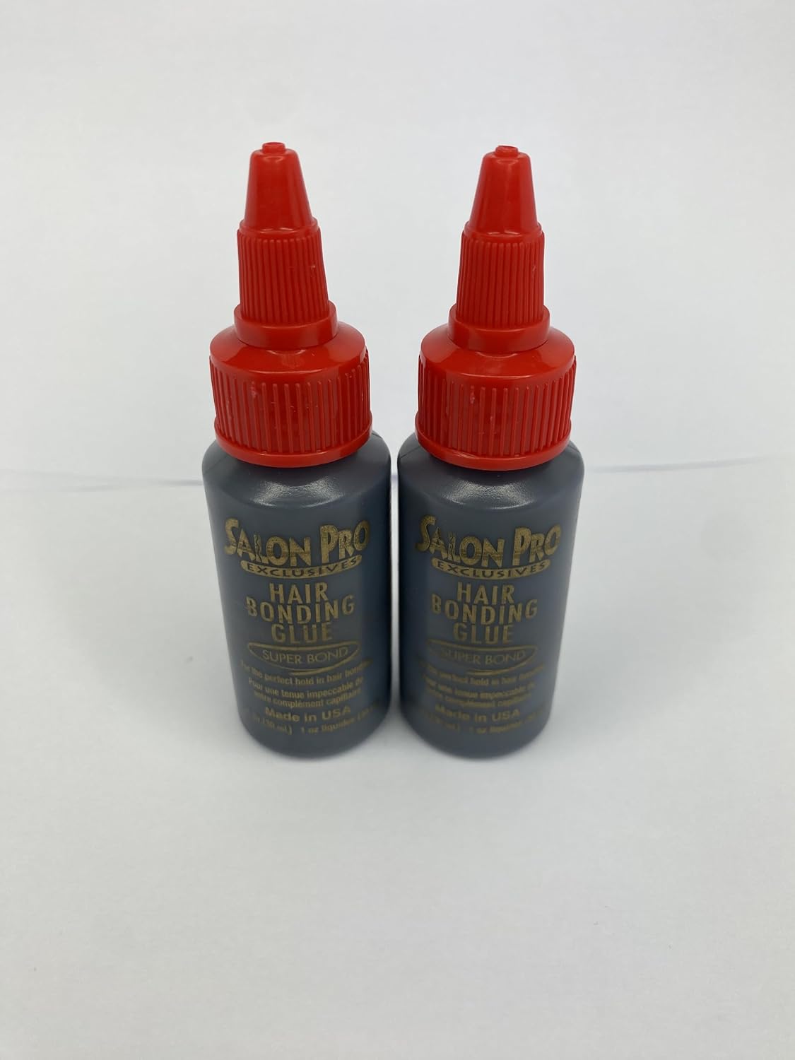 Salon Pro Hair Bonding Wig Glue - Super Bond Strong Hold - Pack of Two 30 ml Bottles for Weft Eyelash Quick Weave Glue.