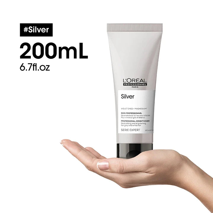 L'Oréal Professionnel Serié Expert Silver Conditioner Neutralising Brassy Tones & Enhancing Shine for Blonde & Silver Hair 20