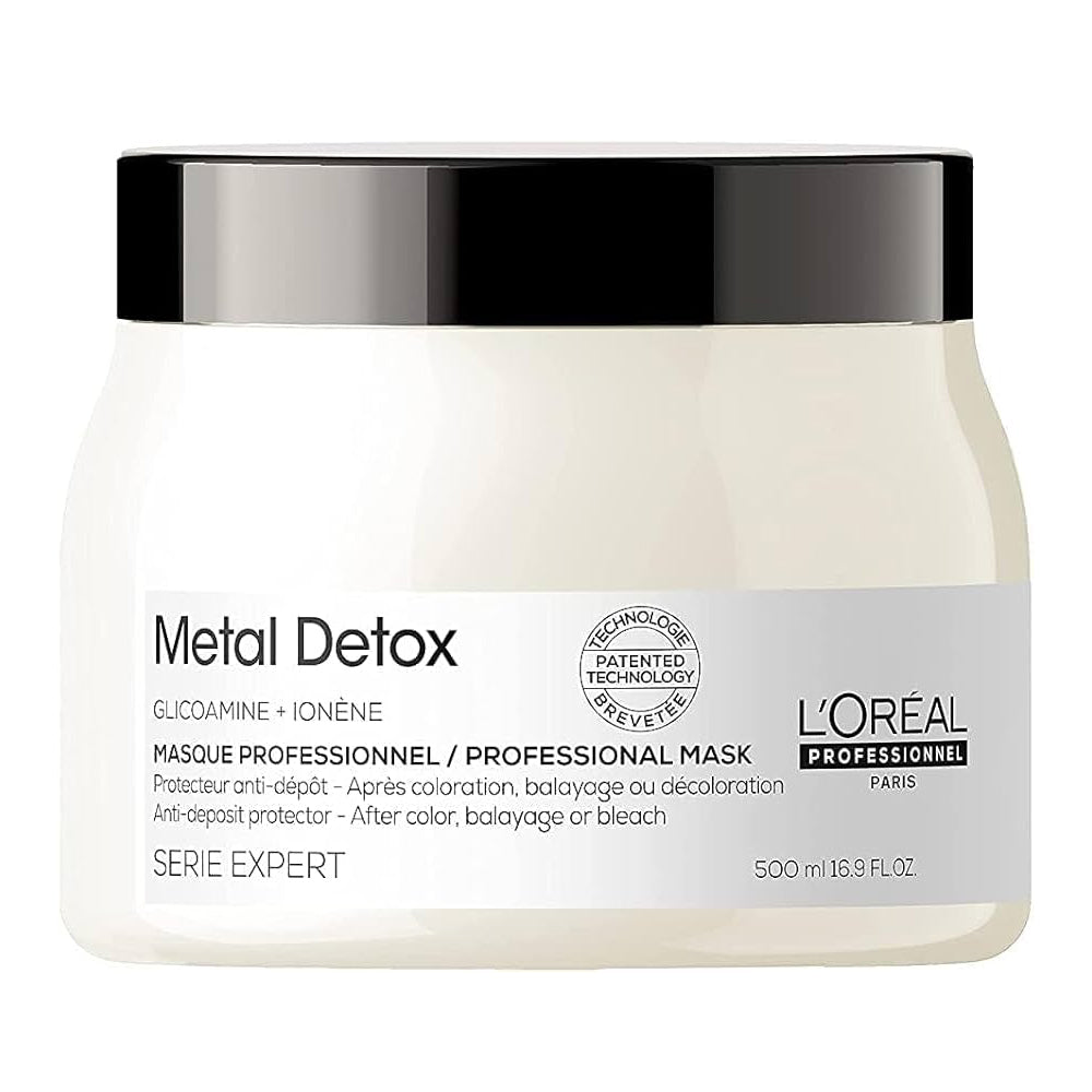 L'Oréal Professionnel Serié Expert Metal Detox Anti-Deposit Protector & Shine-Enhancing Hair Mask for All Hair Types 500 ml/1