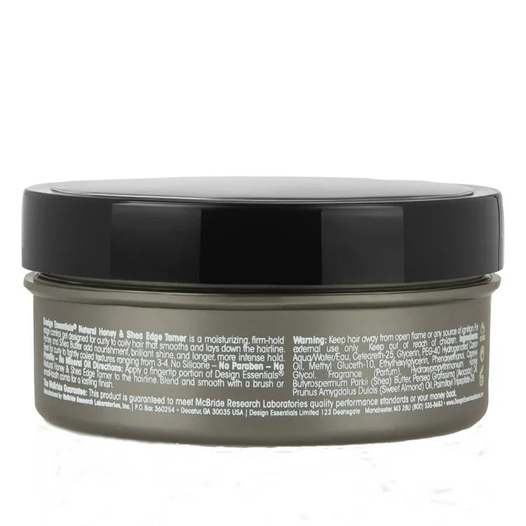 Design Essentials Honey & Shea Edge Tamer 2.3oz gel texture close-up