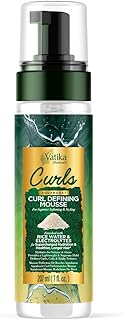 Vatika Naturals Curls Curl Defining Mousse – Rice Water & Electrolytes Styling Foam