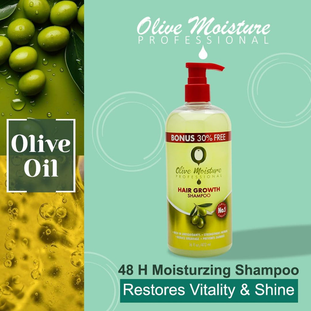 Olive Moisture Hair Growth Shampoo 16 oz