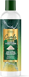 Vatika Naturals Curls Leave-In Conditioner – Rice Water & Electrolytes