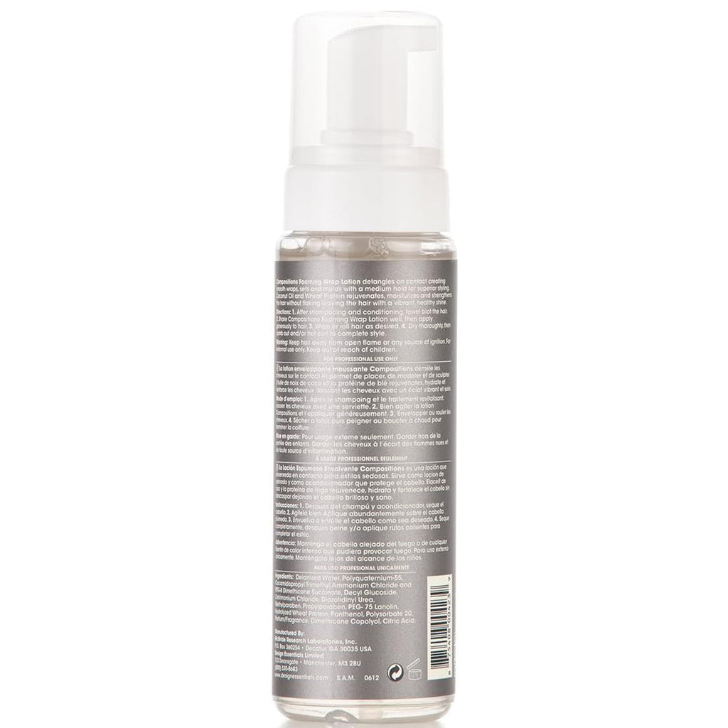 Design Essentials Foaming Wrap Lotion 7.5oz foam texture