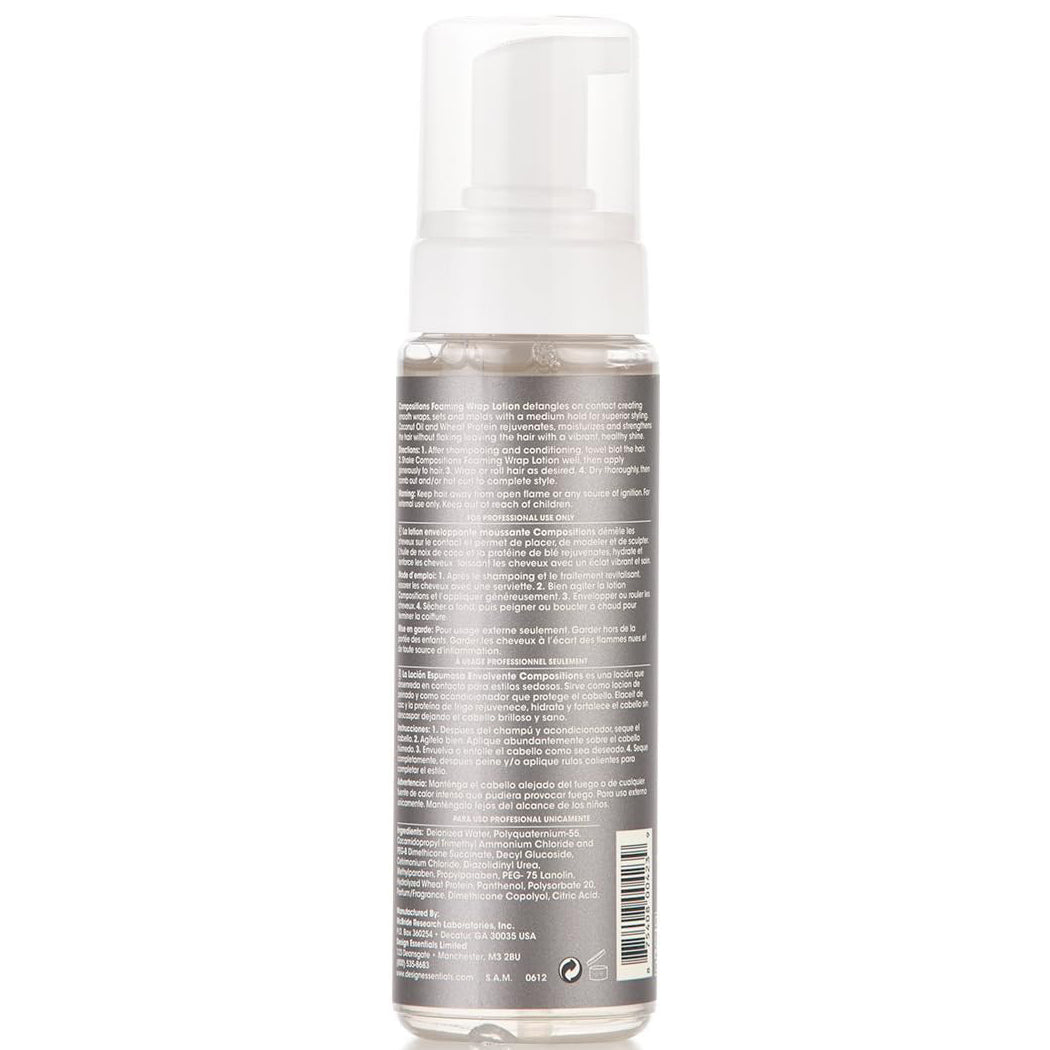Design Essentials Foaming Wrap Lotion 7.5oz foam texture