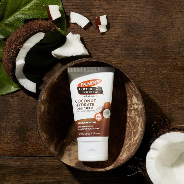 Palmer's Coconut Hydrate Hand Cream 2oz back label