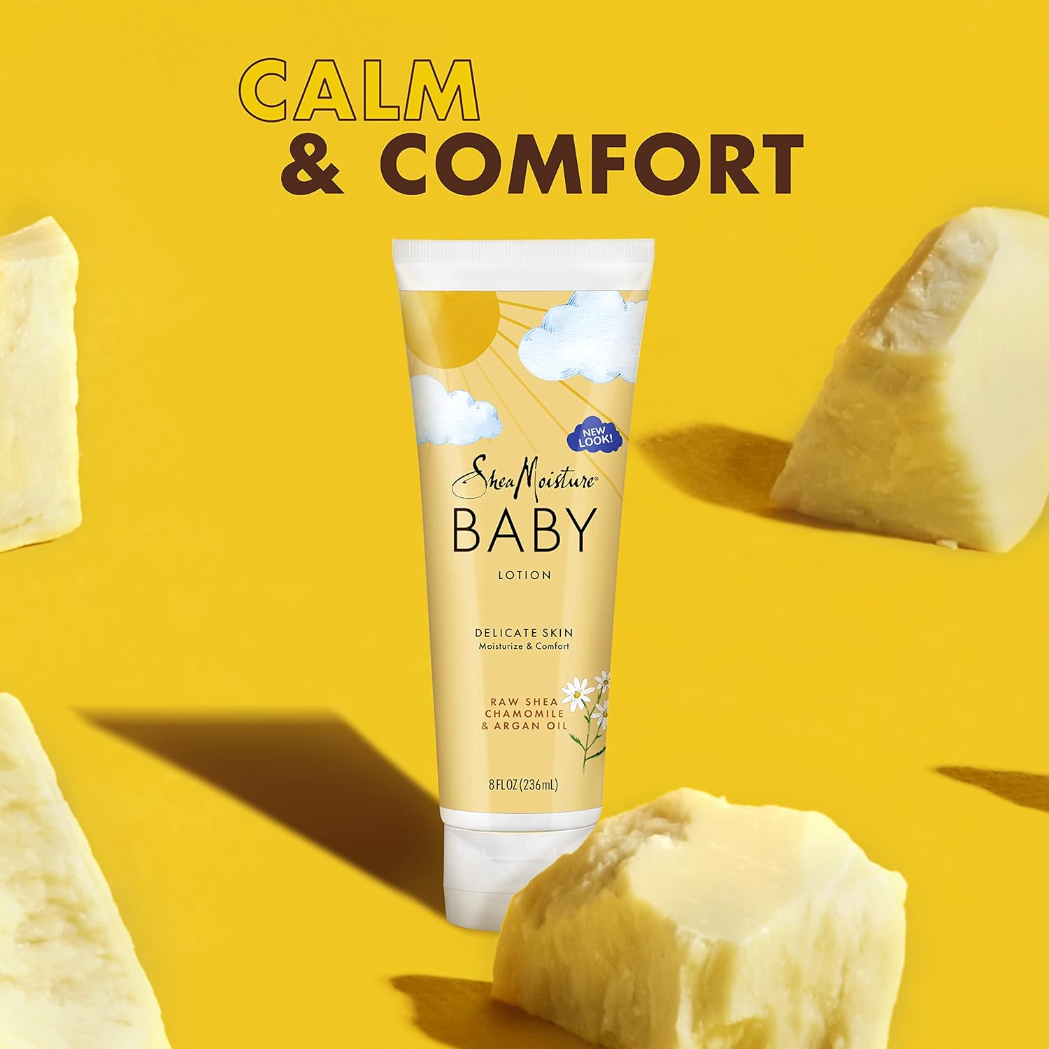Shea Moisture Raw Shea Chamomile & Argan Oil BABY Lotion 8 oz / 237 ml - This Shea Moisture Raw Shea Chamomile & Argan Oil  -