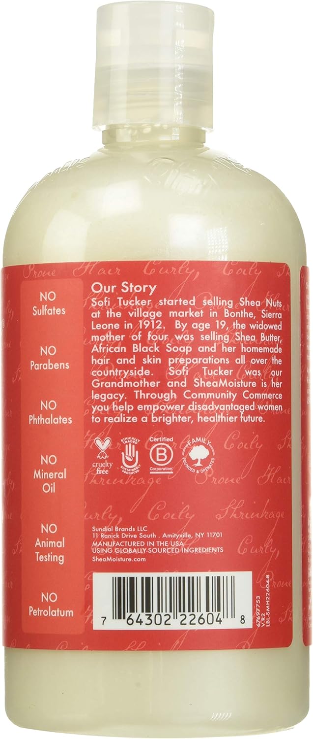 Shea Moisture Red Palm Oil & Cocoa Butter Hi-Slip Detangling Shampoo 13 oz / 384 ml - Unleash your hair's potential with Shea
