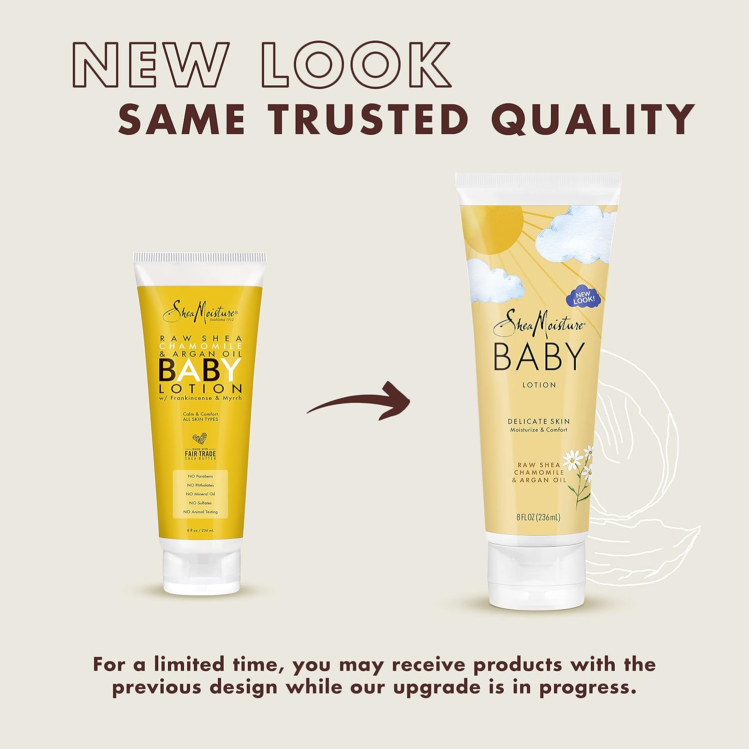 Shea Moisture Raw Shea Chamomile & Argan Oil BABY Lotion 8 oz / 237 ml - This Shea Moisture Raw Shea Chamomile & Argan Oil  -