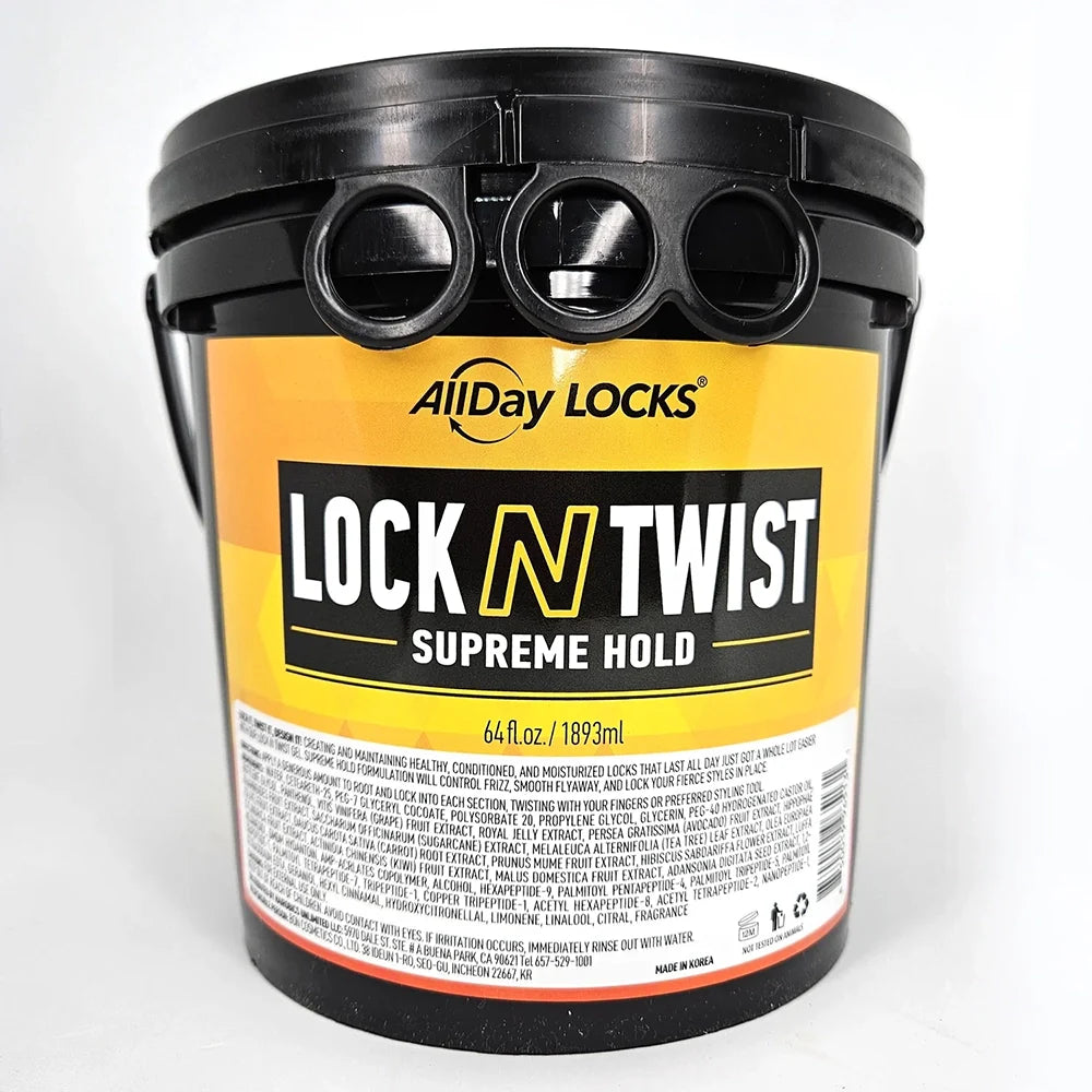 All Day Locks Lock N Twist Supreme Hold 64 oz in use