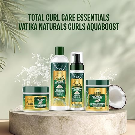 Vatika Naturals Curls Daily Styling Lotion – Rice Water & Electrolytes Hair Lotion