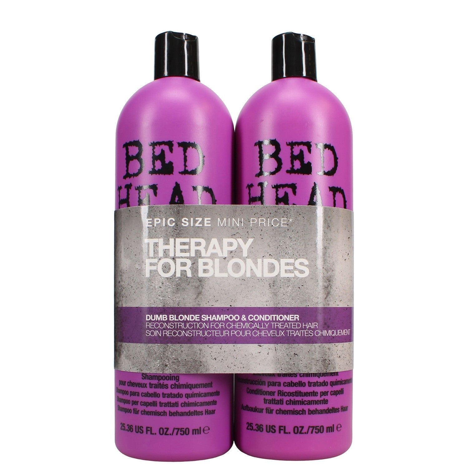 Therapy for Blondes Dumb Blonde Shampoo and Conditioner Set - Purple