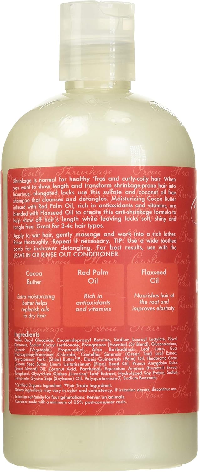 Shea Moisture Red Palm Oil & Cocoa Butter Hi-Slip Detangling Shampoo 13 oz / 384 ml - Unleash your hair's potential with Shea