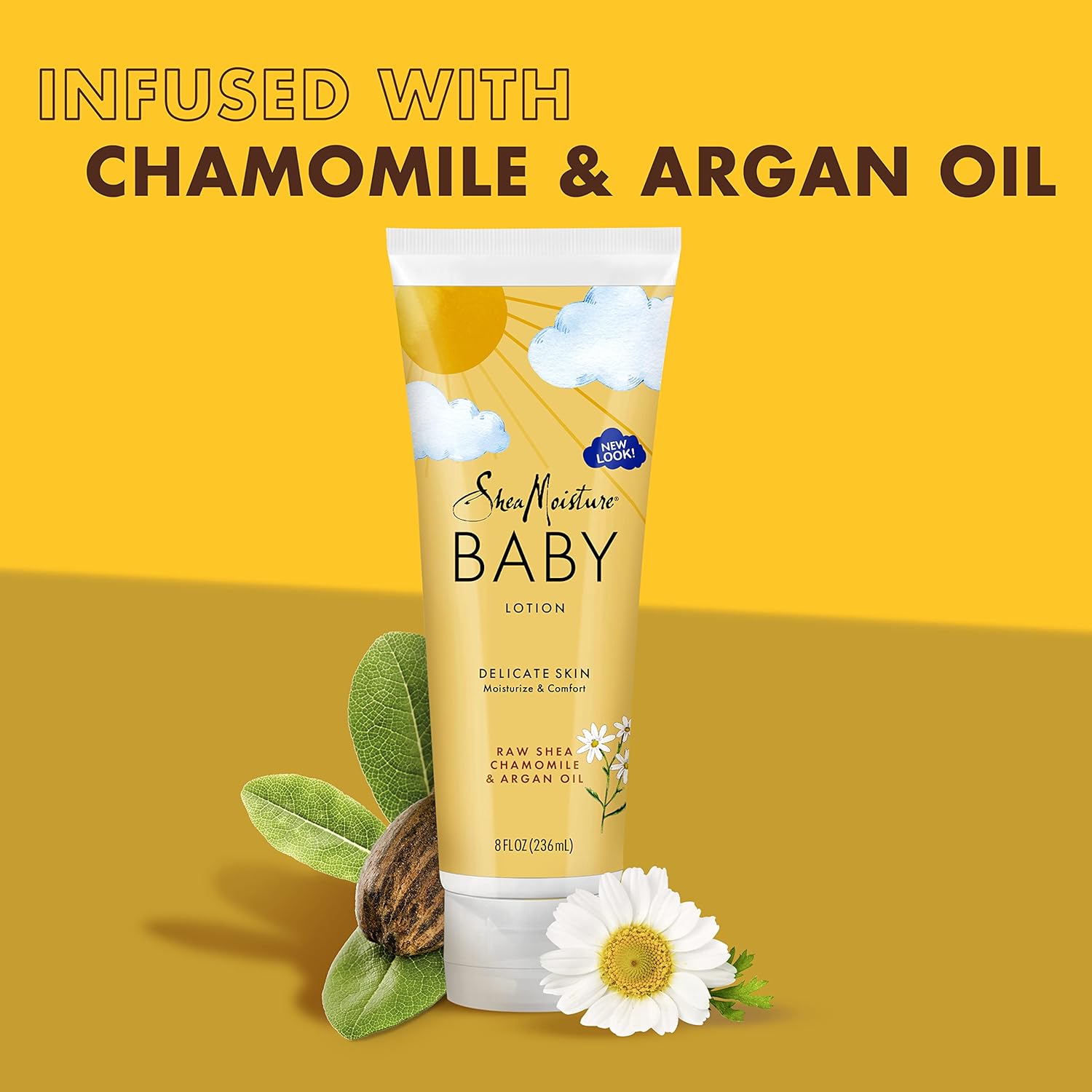 Shea Moisture Raw Shea Chamomile & Argan Oil BABY Lotion 8 oz / 237 ml - This Shea Moisture Raw Shea Chamomile & Argan Oil  -