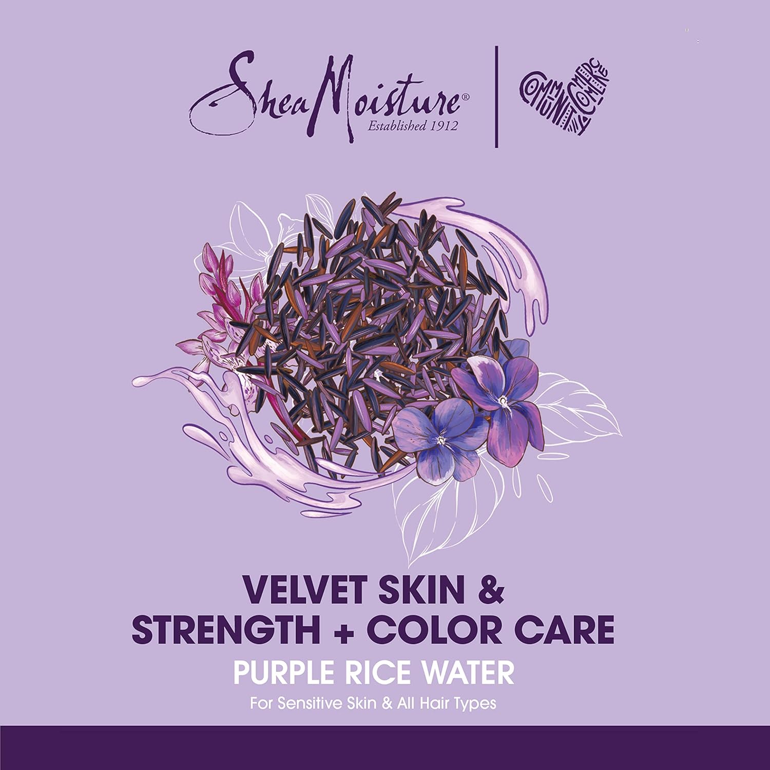 Shea Moisture Purple Rice Water Strength & Color Care Primer & Styler 7.5 oz / 222 ml - Transform your hair with Shea Moistur
