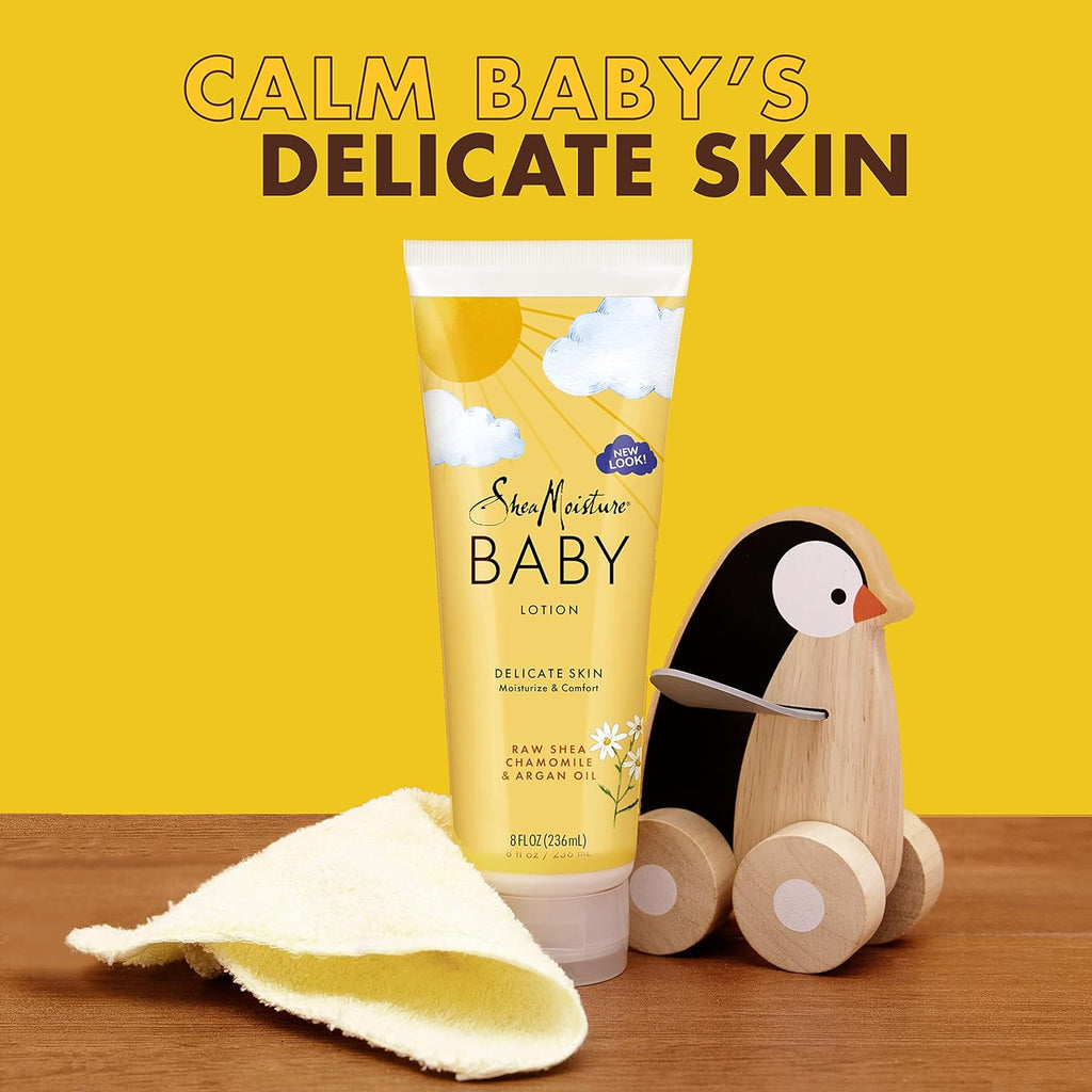 Shea Moisture Raw Shea Chamomile & Argan Oil BABY Lotion 8 oz / 237 ml - This Shea Moisture Raw Shea Chamomile & Argan Oil  -