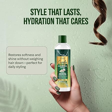 Vatika Naturals Curls Daily Styling Lotion – Rice Water & Electrolytes Hair Lotion
