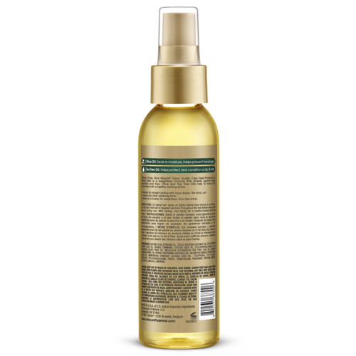 African Pride Olive Miracle Heat Protection & Shine Mist 4oz - improves manageability and