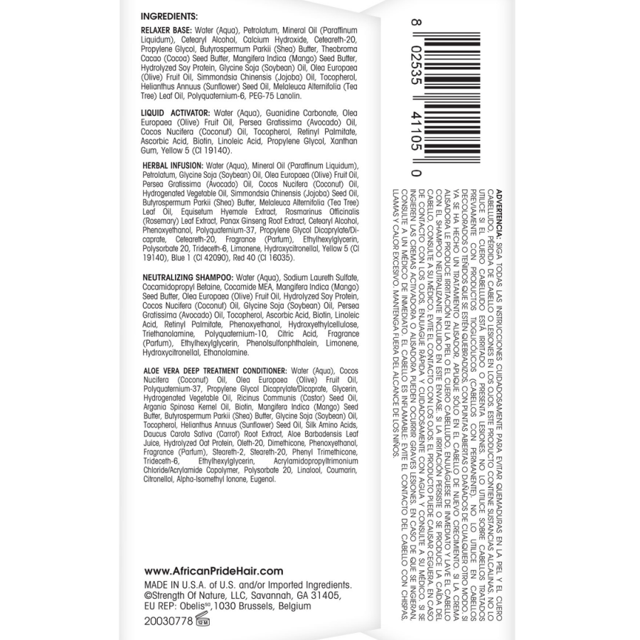 African Pride Olive Miracle No-Lye Relaxer Super - improves manageability and