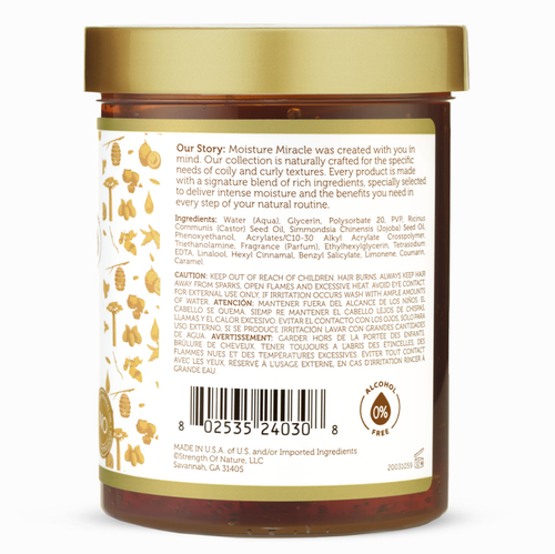 African Pride Moisture Miracle Black Castor & Jojoba Max Hold Styling Gel 