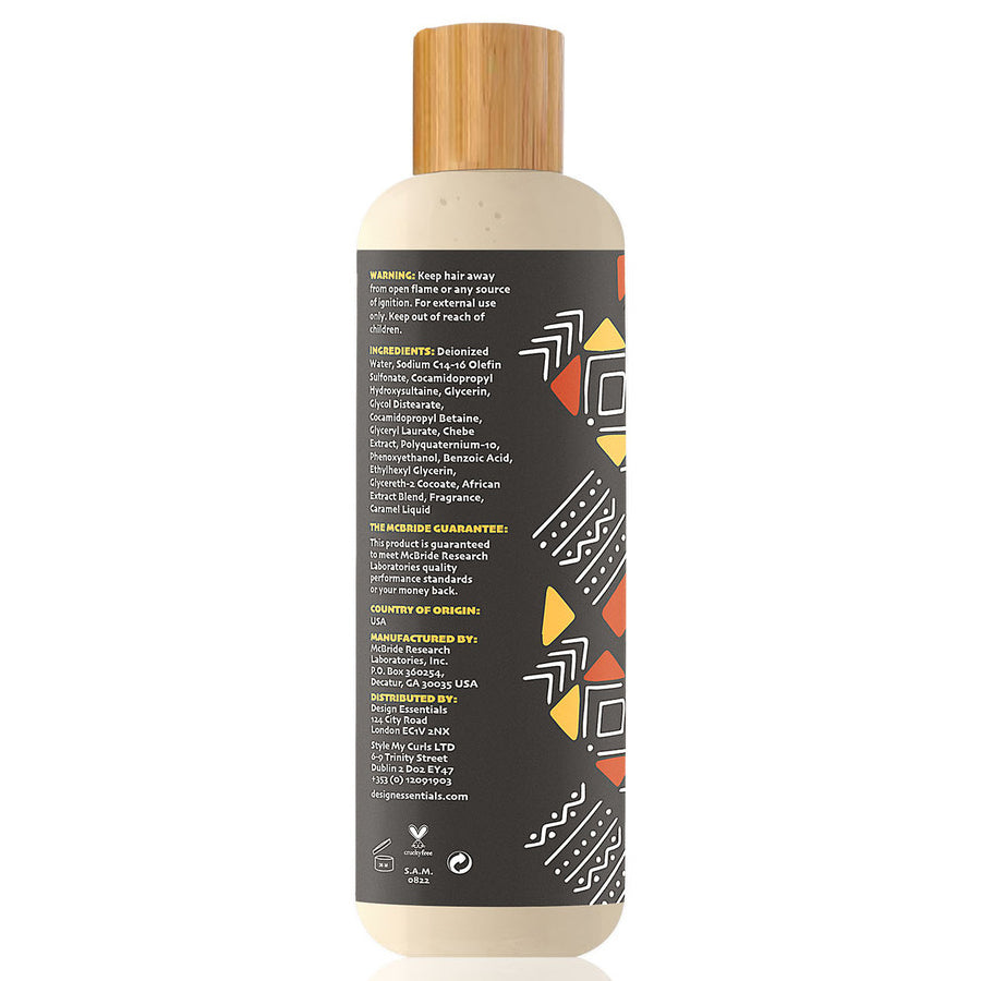 Design Essentials African Chebe Anti-Breakage Moisture Retention Shampoo 12oz back label