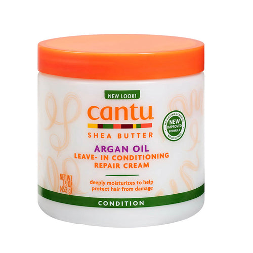 Cantu Argan Oil Leave-In Conditioning Repair Cream 16 oz / 453 gm