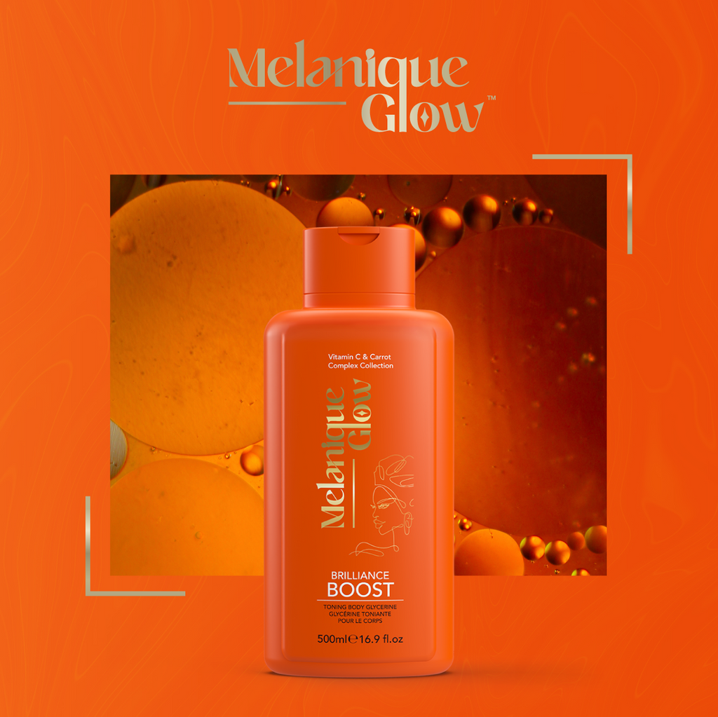 Melanique Glow™ - Brilliance Boost Toning Body Glycerine - nourishes and hydrates