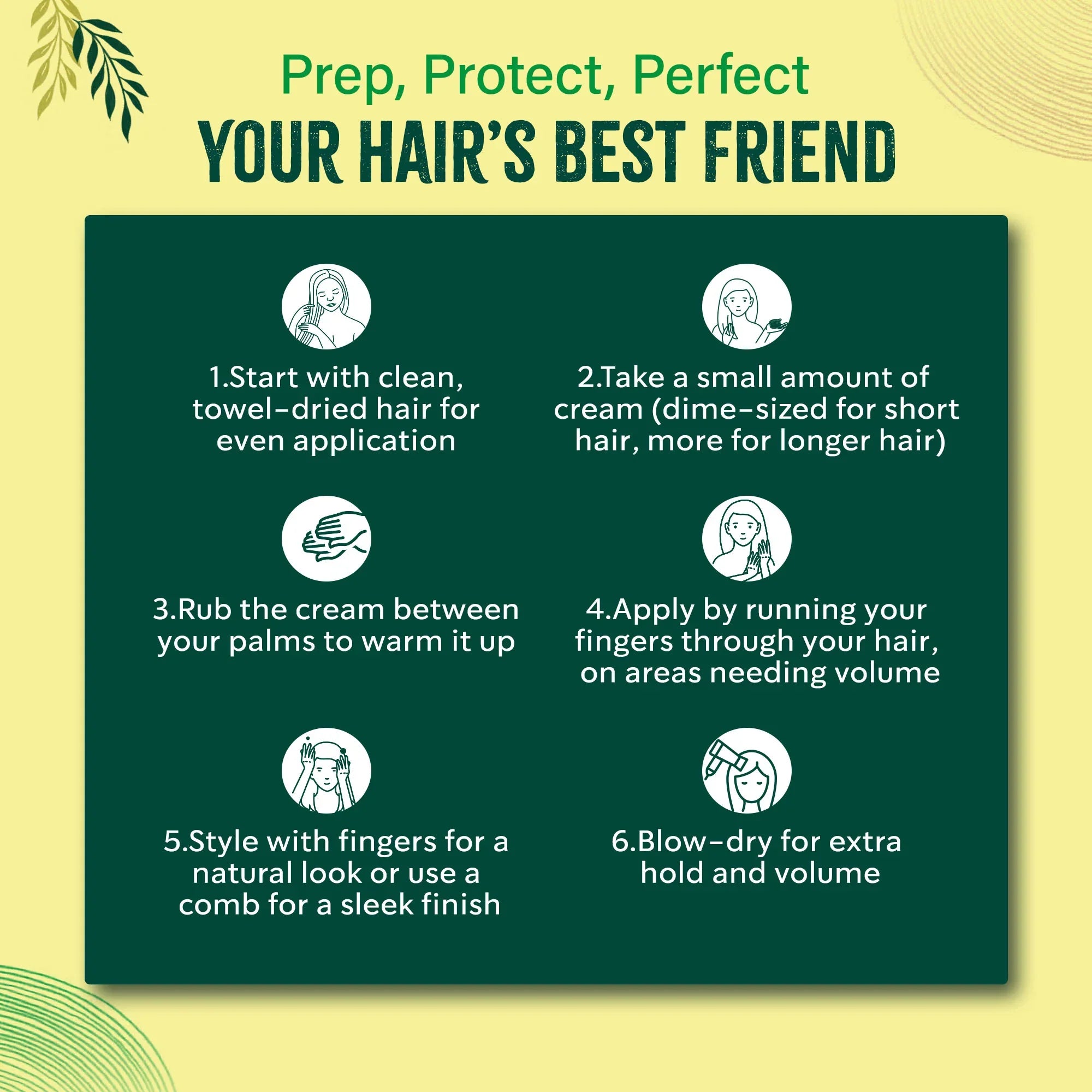 Vatika Naturals Hair Cream - Refreshing Lemon (210ml)