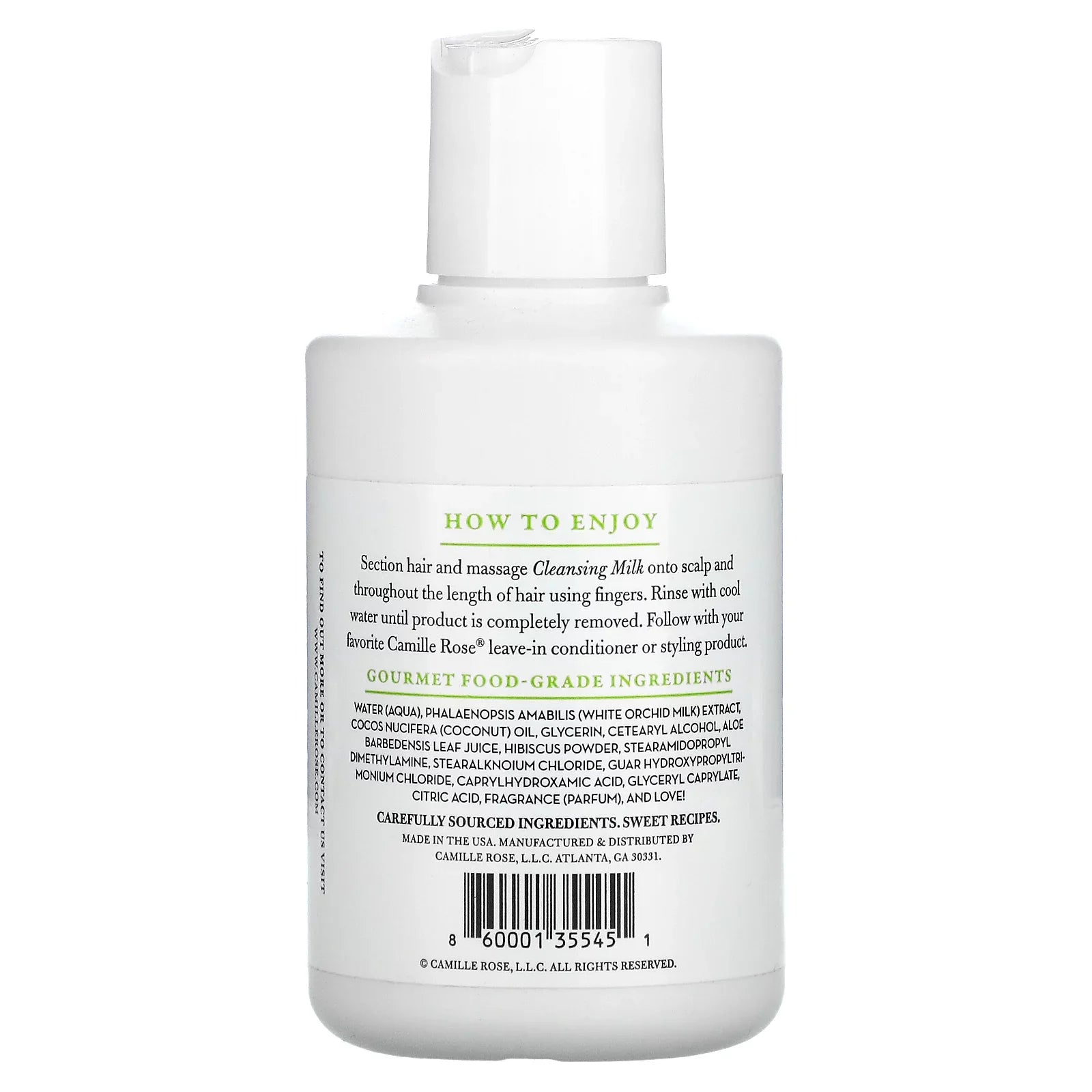 Camille Rose Cleansing Milk White Orchid 8 oz