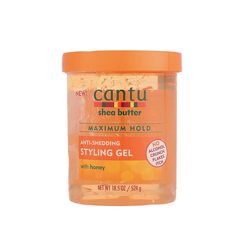 Cantu Anti-Shedding Styling Gel with Honey 18.5 oz / 524 gm
