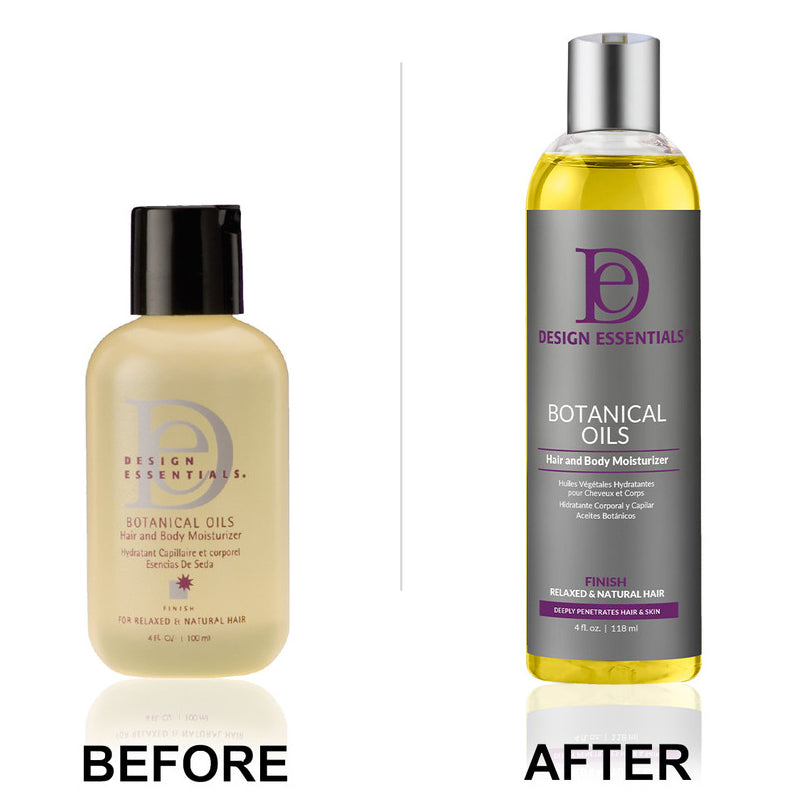 Design Essentials Botanical Oils 4oz bottle texture
