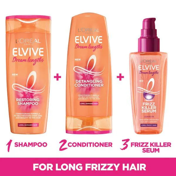 L'Oréal Elvive Dream Lengths Shampoo for Soft, Detangled Long Hair 400 ml/13.53 oz - L'Oréal Elvive Dream Lengths Shampoo dee