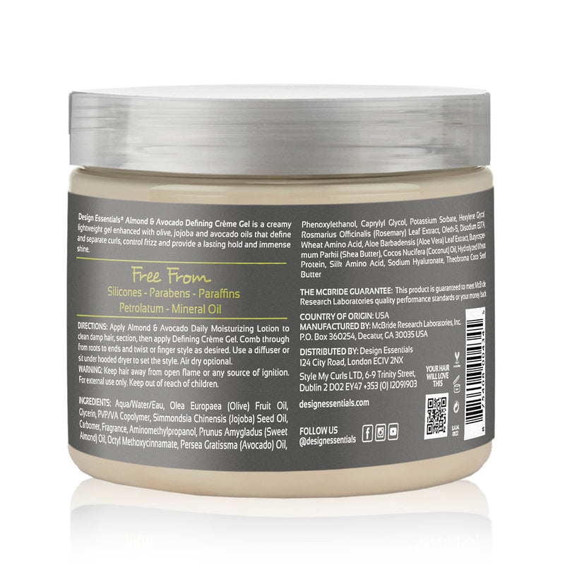 Design Essentials Almond & Avocado Curl Defining Creme Gel 16oz product details
