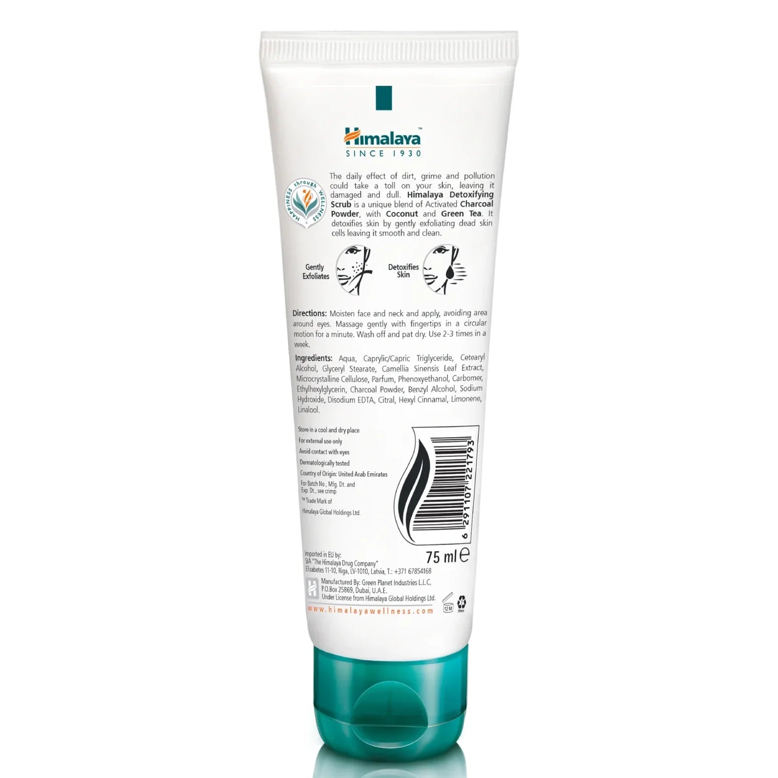 Himalaya Detoxifying Charcoal Scrub 75 ml