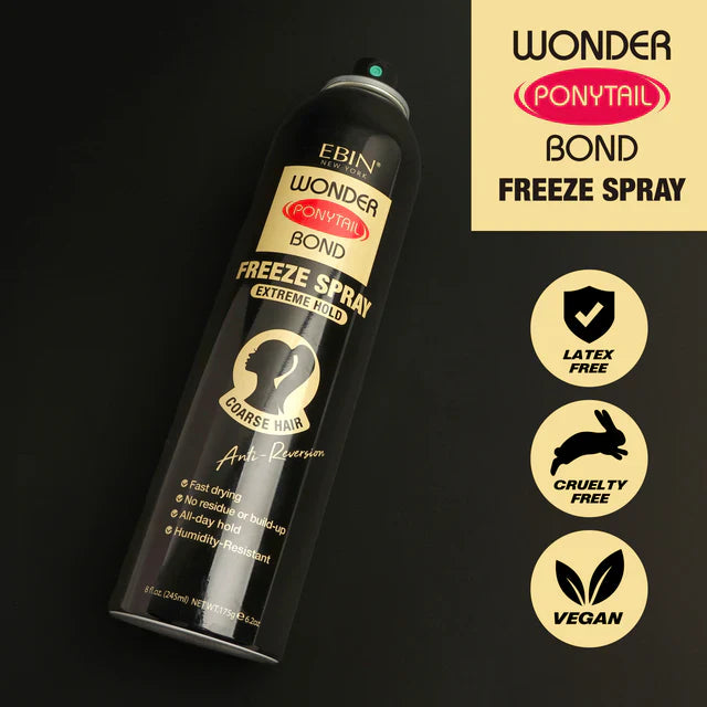 Ebin Wonder Ponytail Bond Freeze Spray | Extreme Hold 8 oz - Achieve ultimate style mastery with Ebin Wonder Po - Image 2