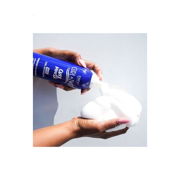 Ebin - Curl & Twist Curl Mousse Max Curl Detangling Rosemary Oil Infused - 12oz - Define & nourish your curls with Ebin Curl 
