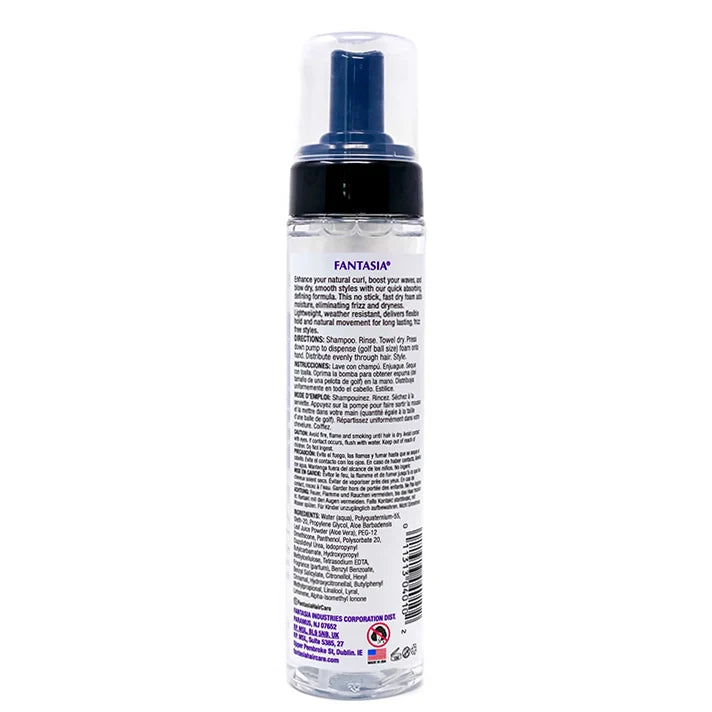 Fantasia IC Frizz Buster Styling Foam for Frizz Control & Smooth Styling for All Hair Types 8.5 oz - Combat frizz and achieve