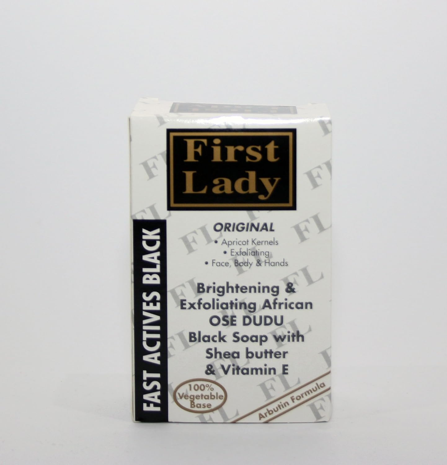 First Lady - Skin Brightening & Exfoliating African OSE DUDU Black Soap - 200g