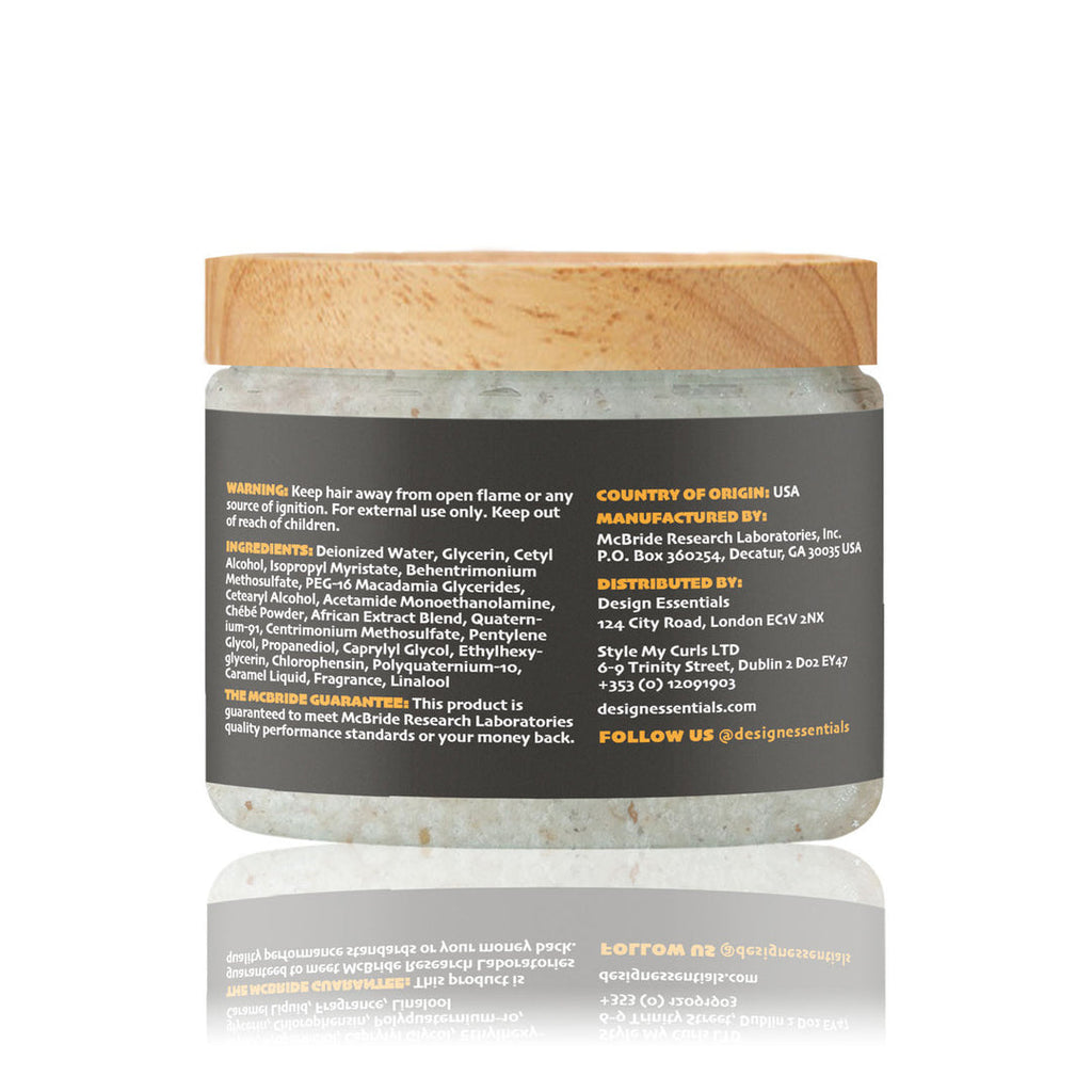 Design Essentials African Chebe Herbal Pre-Wash Intense Repair Masque 12oz back label