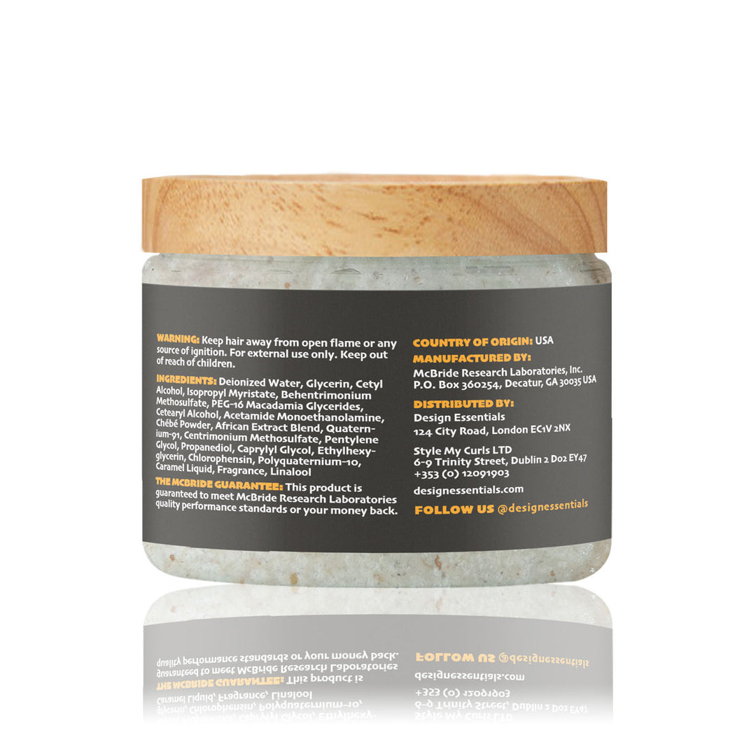 Design Essentials African Chebe Herbal Pre-Wash Intense Repair Masque 12oz back label