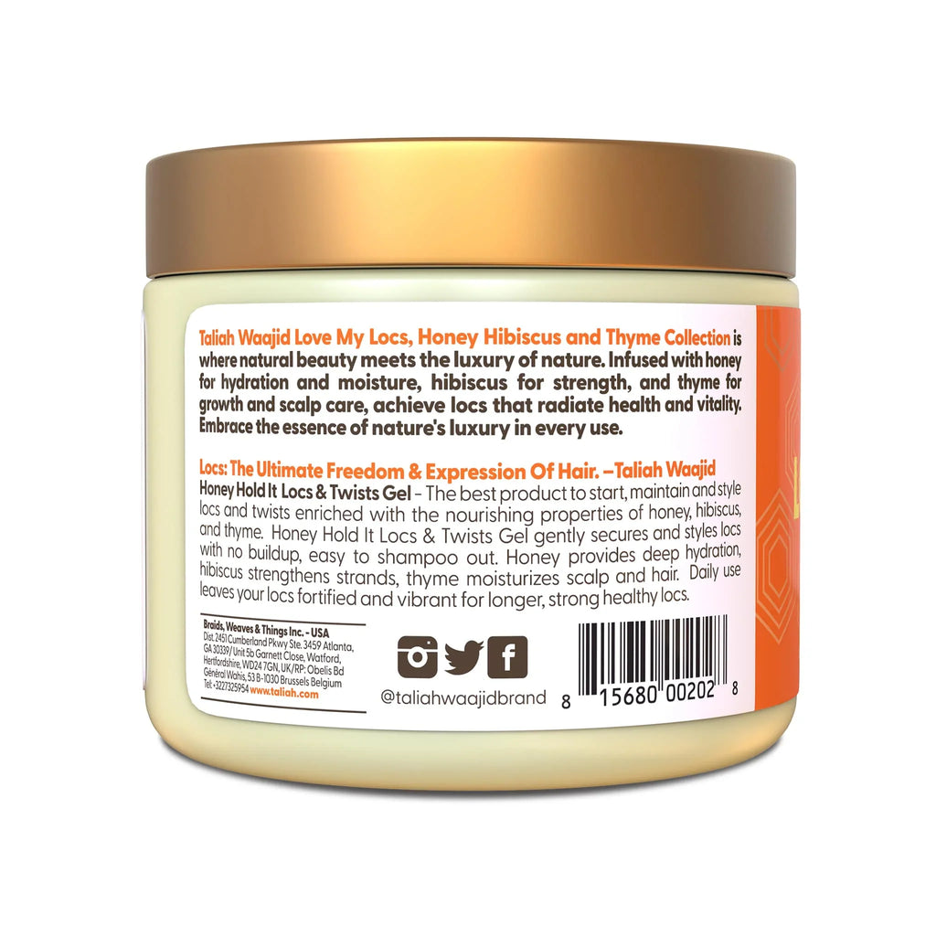 Taliah Waajid Honey Love My Locs Honey Hold It Locs & Twists Gel 16 oz