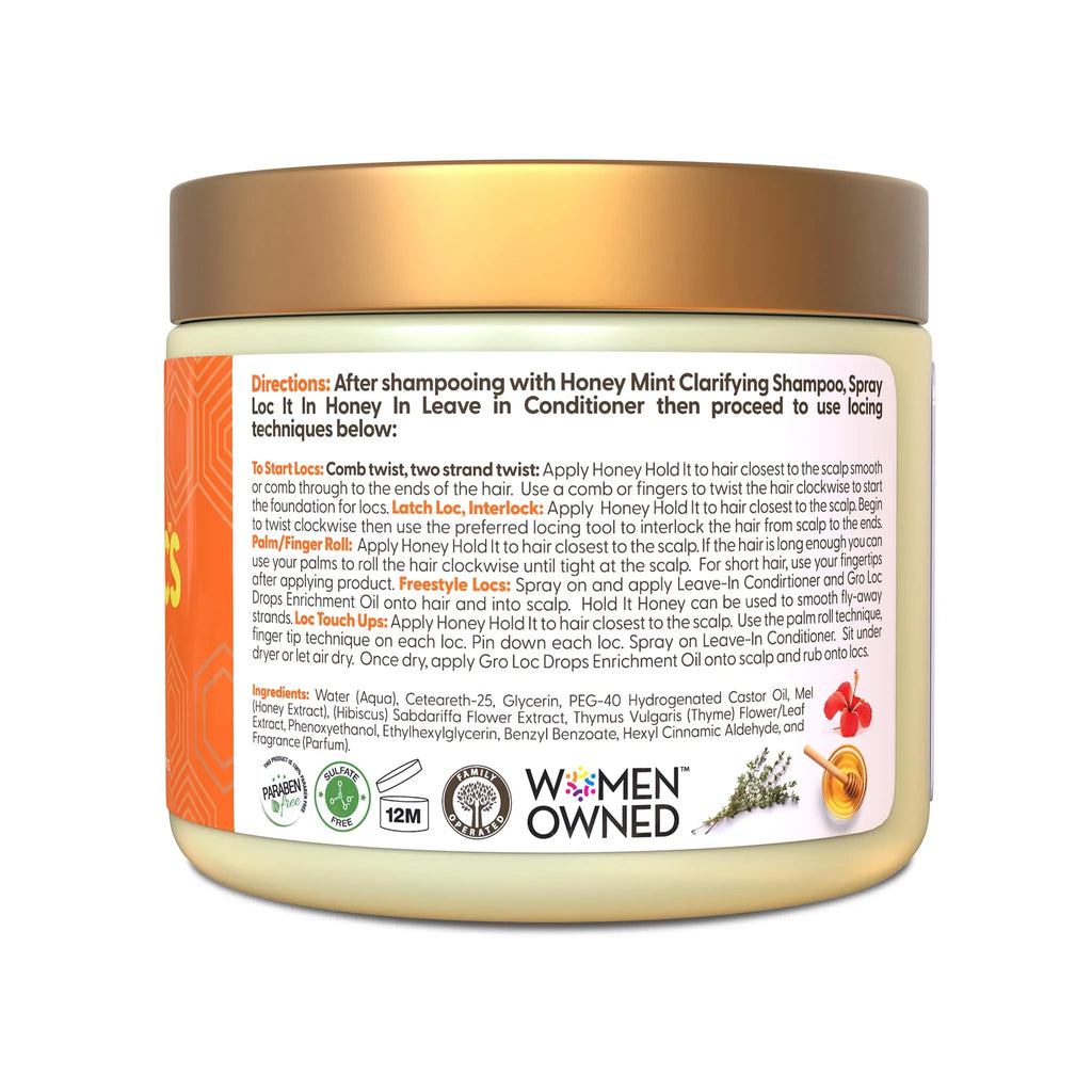 Taliah Waajid Honey Love My Locs Honey Hold It Locs & Twists Gel 16 oz