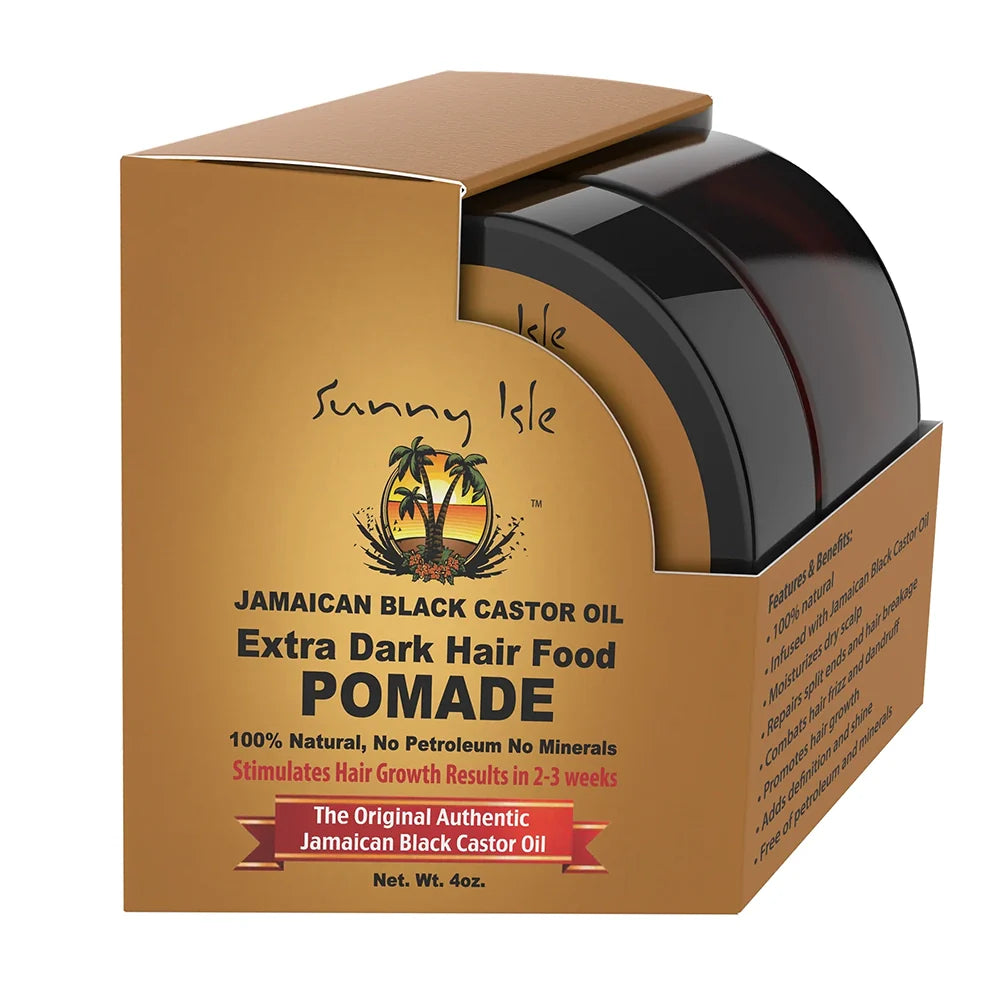Sunny Isle Extra Dark Jamaican Black Castor Oil Hair Pomade 4 oz - pomade product image 1 - Sunny Isle - TJ Beauty UK