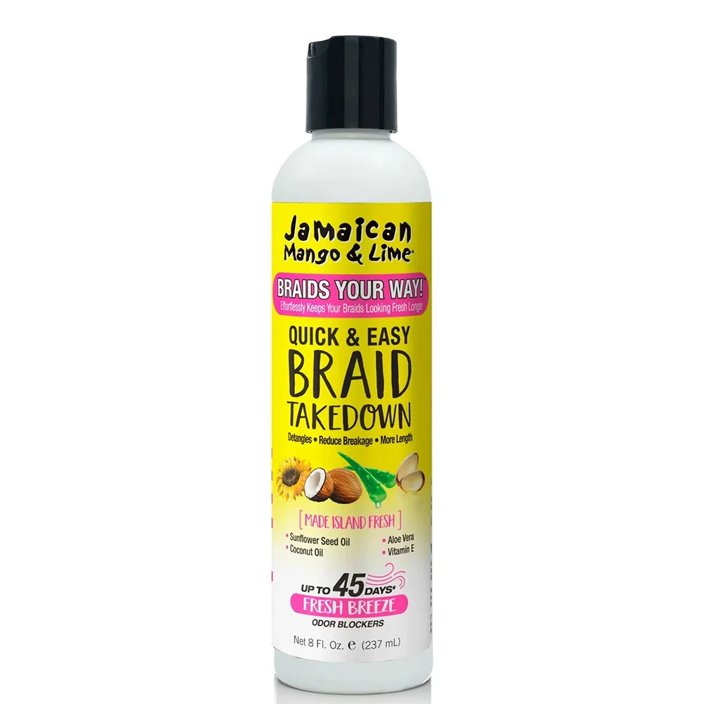 Jamaican Mango & Lime Quick & Easy Braid Takedown 8oz - Fast, Damage-Free Removal | TJ Beauty UK