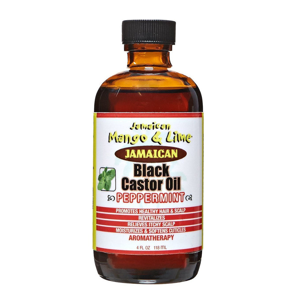 Jamaican Mango & Lime Jamaican Black Castor Oil Peppermint 4oz - Cooling Growth Treatment | TJ Beauty UK