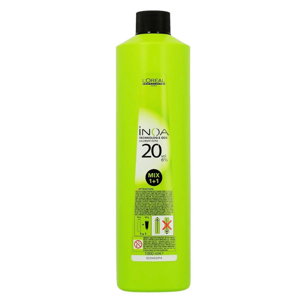 L'Oreal Professionnel Inoa ODS Oxydant Riche 20 vol 6% for Even Colour & Grey Coverage Professional Hair Colouring 1000ml/33.