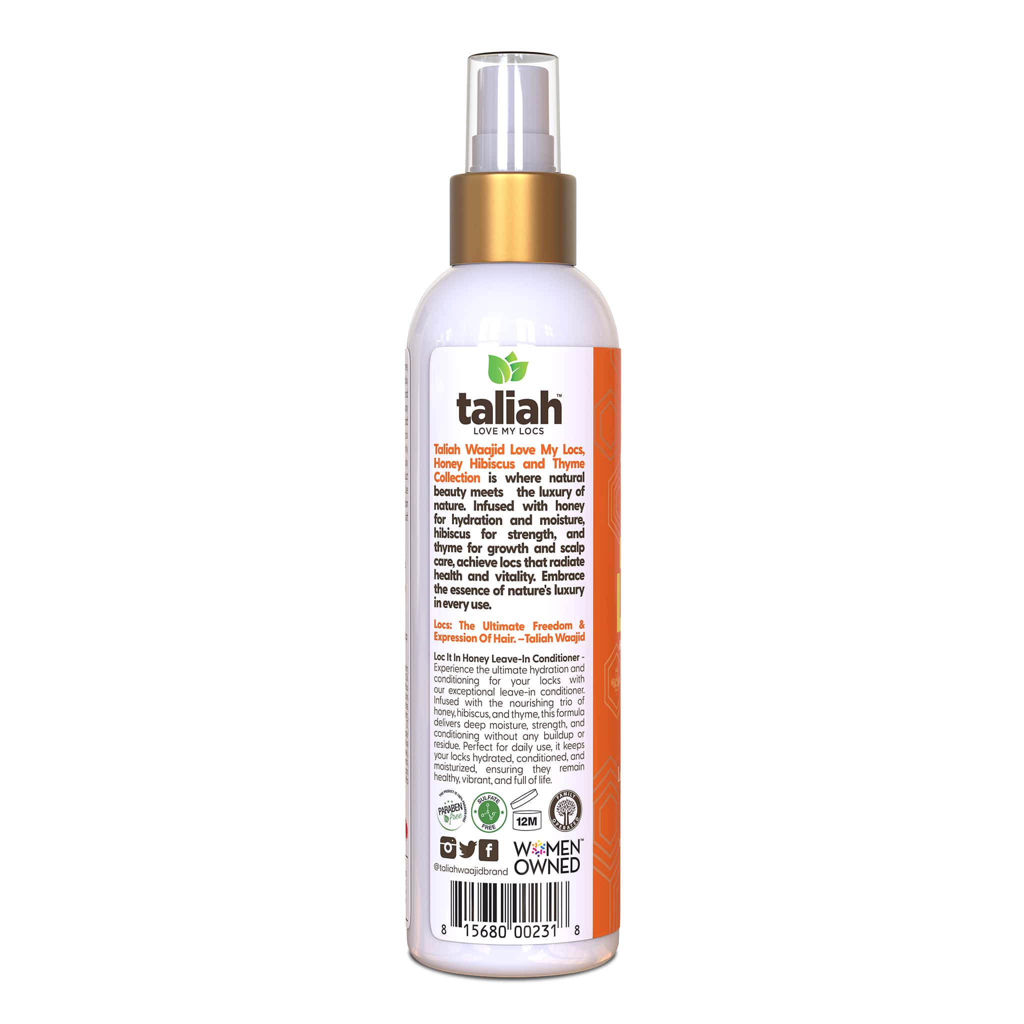 Taliah Waajid Love My Locs Loc It In Honey Leave-In Conditioner 8 oz
