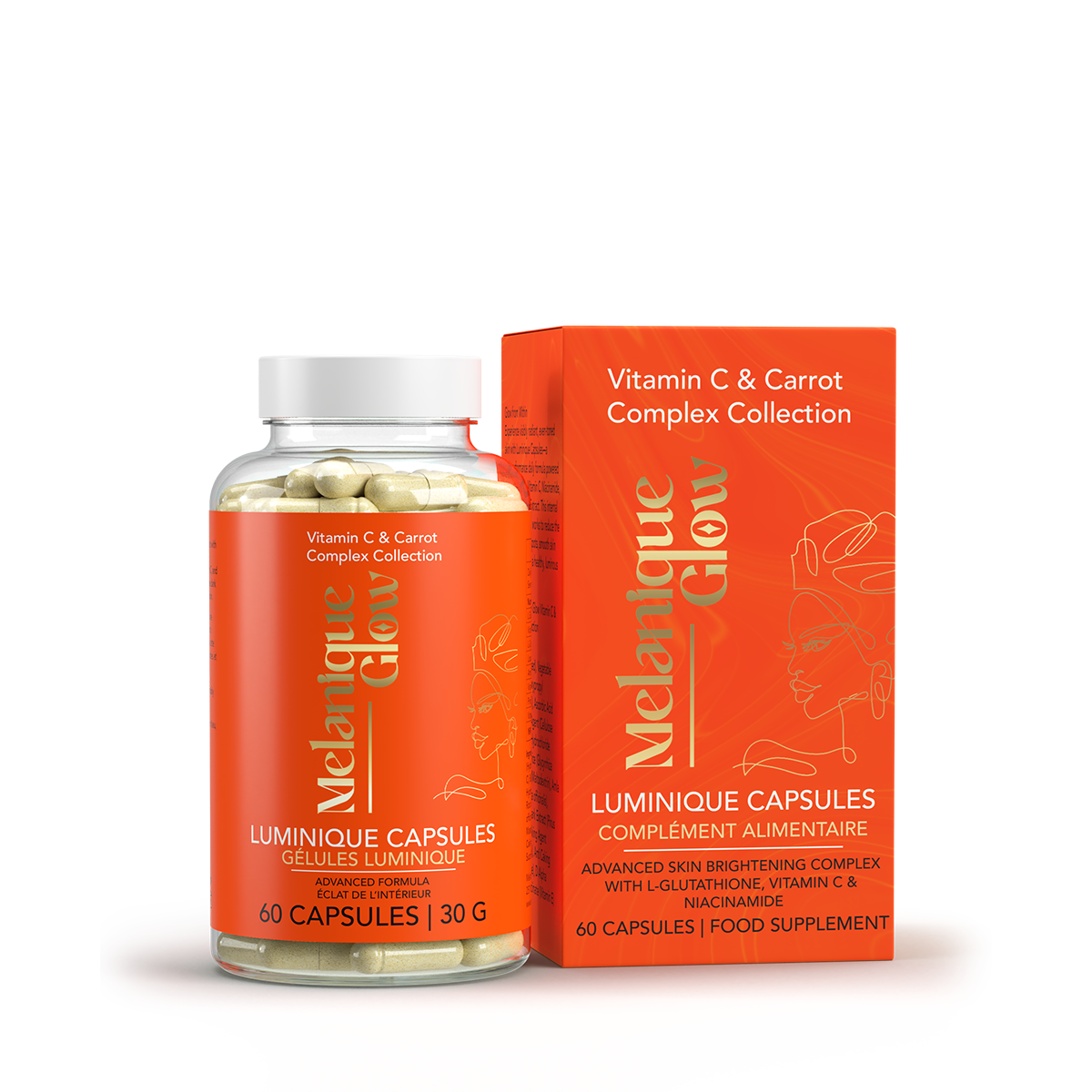 Luminique Capsules – Daily Radiance Supplement (60 Capsules) - supports skin health