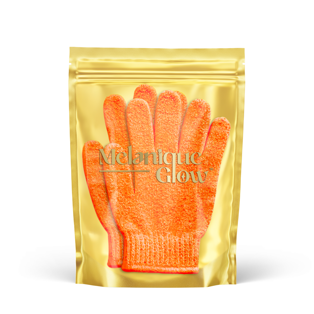 Melanique Glow - Exfoliating Shower Gloves